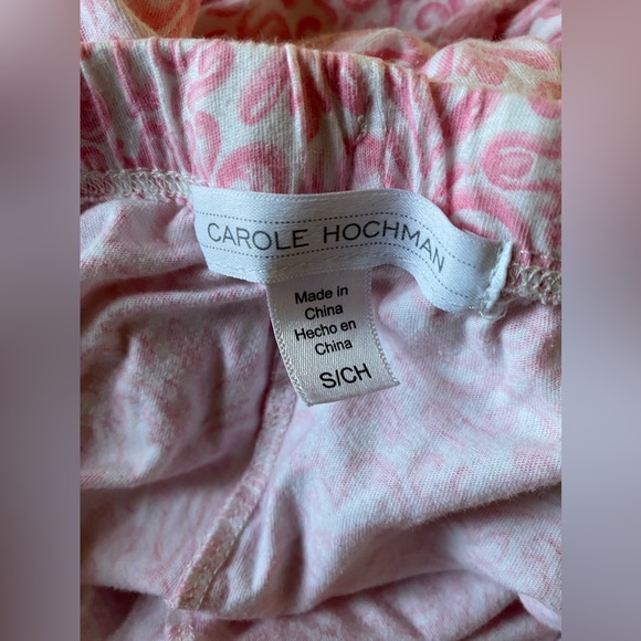 Carole Hoochman Women S/CH Small Pajamas Set Top Bottoms Sleepwear Lounge Pink - Picture 7 of 13